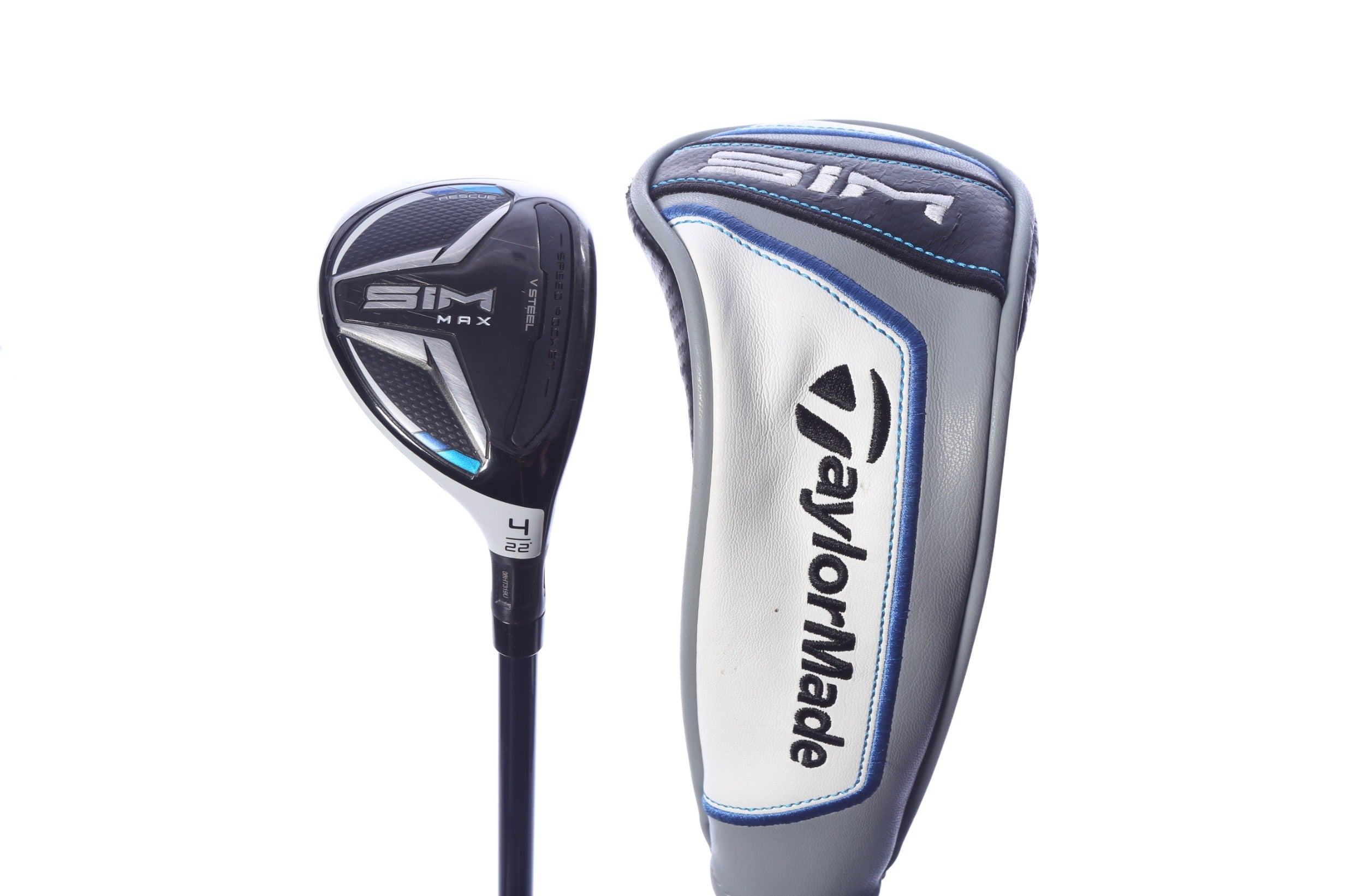 Used TaylorMade SIM MAX 4H Hybrid - Right-Handed - 22 Degrees - Stiff Flex-Next Round