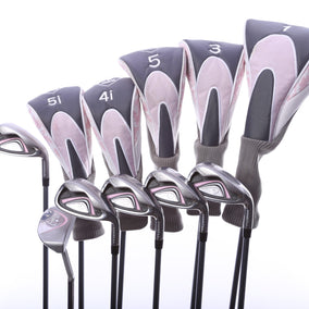 Used MaxFli Black Max Complete Set - Right-Handed - 1W, 3W, 5W, 4H, 5H, 6-PW, Putter - Ladies Flex-Next Round