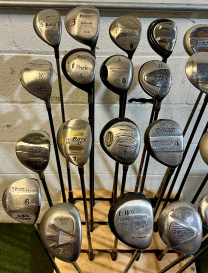 Wholesale Lot of 40 Golf Clubs - Assorted Fairway Woods-Next Round
