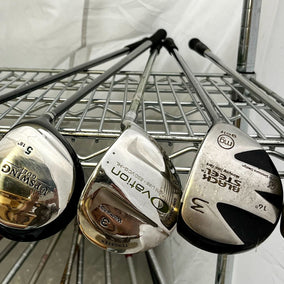Wholesale Lot of 50 Golf Clubs - Assorted Fairway Woods & Hybrids-Next Round