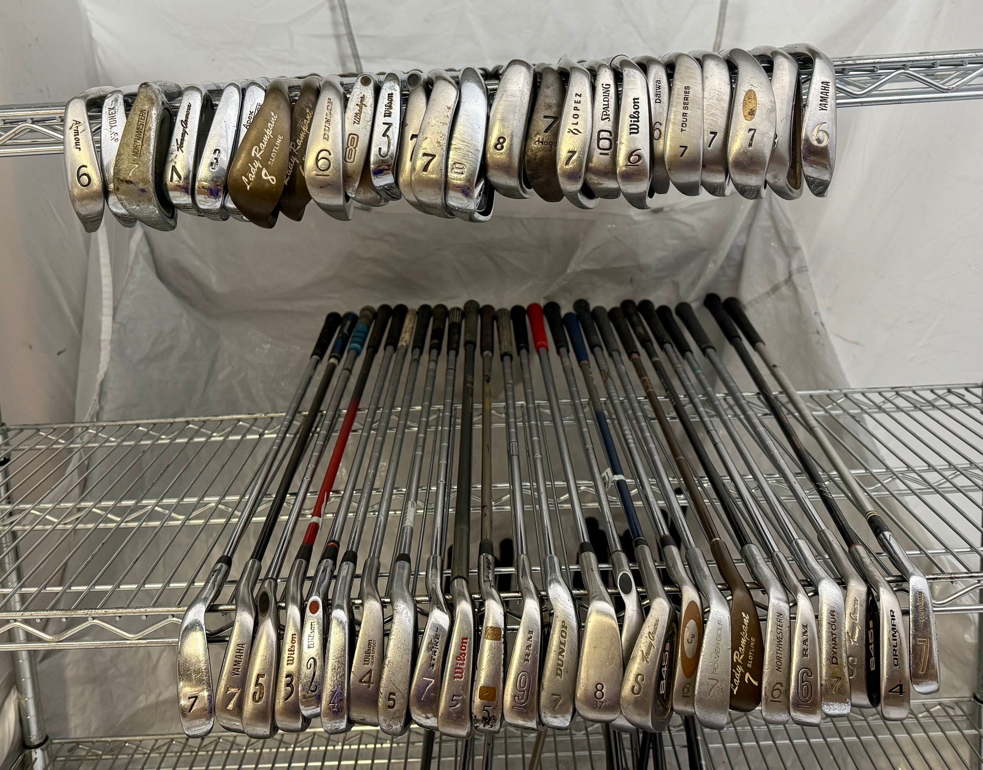 Wholesale Lot of 50 Golf Clubs - Assorted Irons-Next Round
