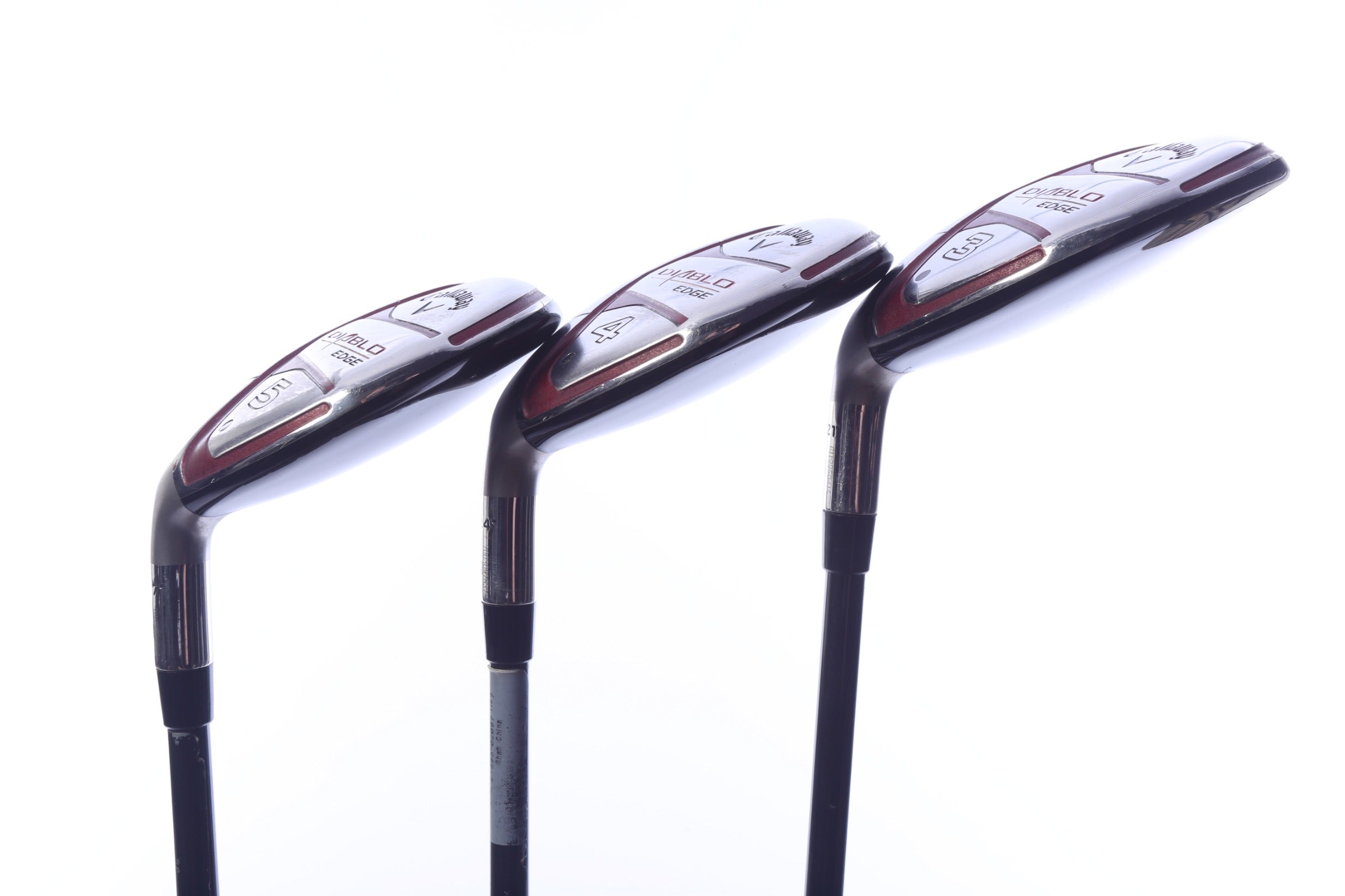 Used Callaway Diablo Edge Hybrid Set - Left-Handed - 3H, 4H, 5H - Regular Flex
