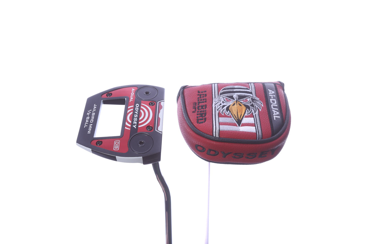 Used Odyssey Ai-DUAL Jailbird Mini 1/2 Ball Putter - Right-Handed - 34 in - Mallet-Next Round