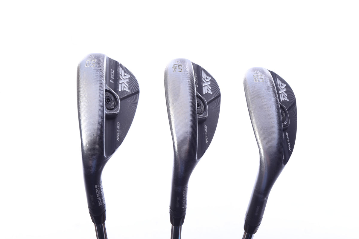 Used PXG Sugar Daddy III XD Wedge Set - Left-Handed - 50*, 54*, 58* - Stiff Flex-Next Round