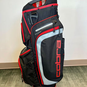 Cobra Cart Bag Red/Black 13 Dividers/7 Pockets with Strap and Rain Cover-Next Round