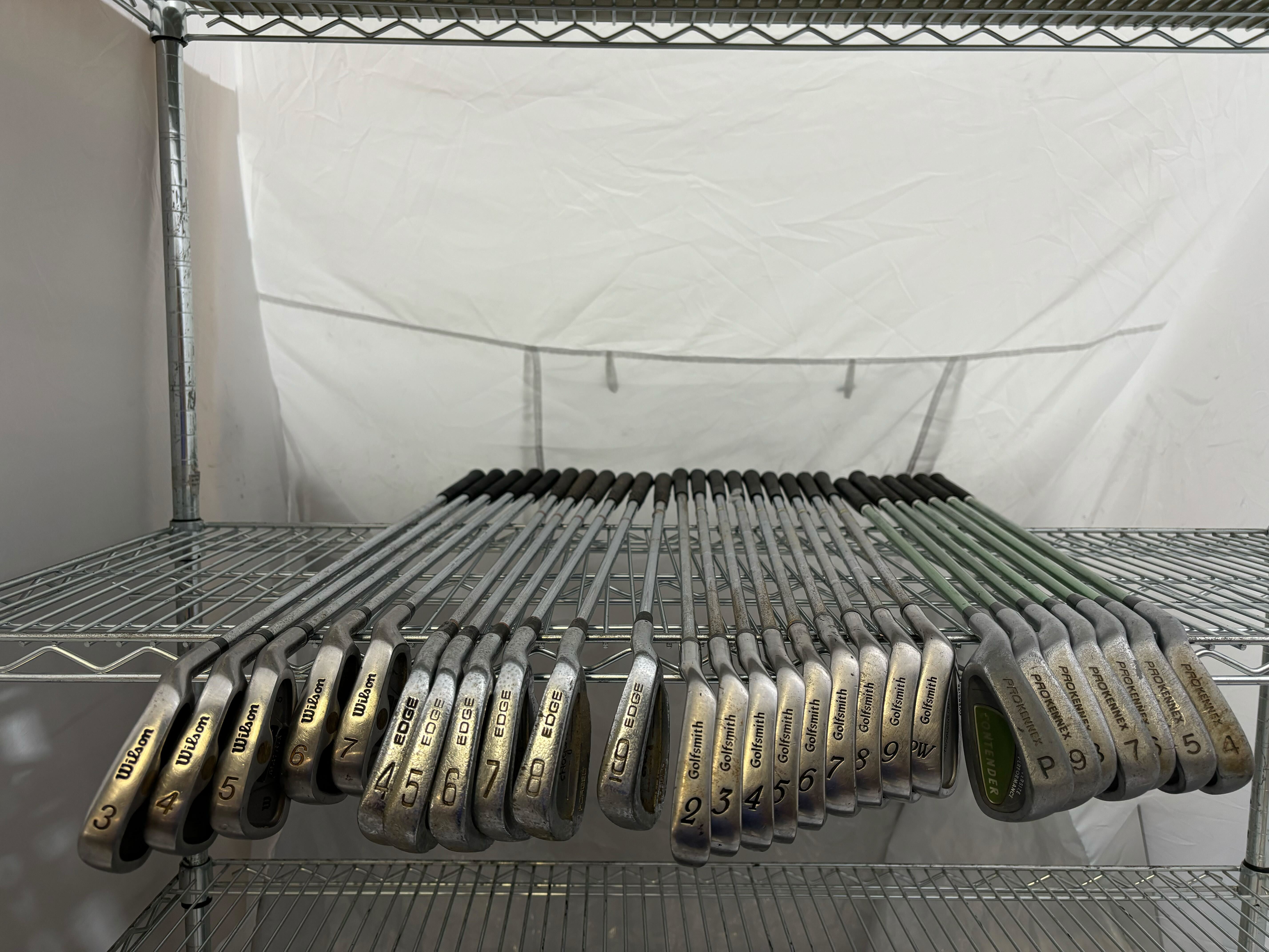 Wholesale Lot of 4 Full Iron Golf Sets - Wilison, ProKennex, Edge, and Golfsmith-Next Round