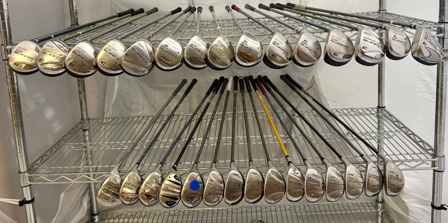 Wholesale Lot of 30 Golf Clubs - Cobra Fairway Woods & Baffler Hybrids-Next Round