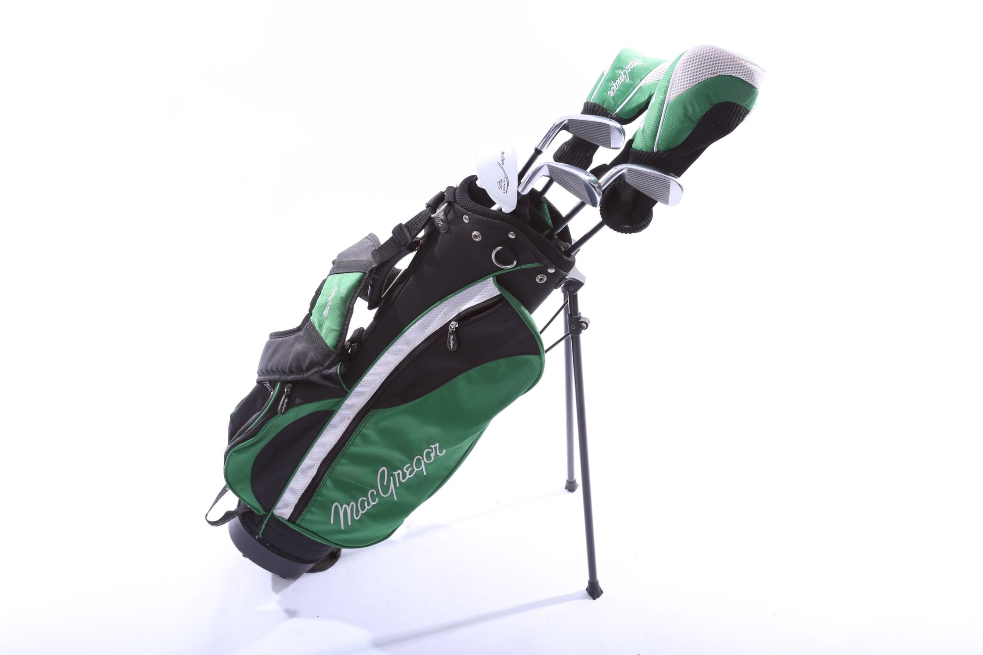 Used MacGregor Tourney MT JR Kids Set - Right-Handed - 1W, 3W, 4H, 5I, 7I, 9I, Putter - Youth Flex-Next Round