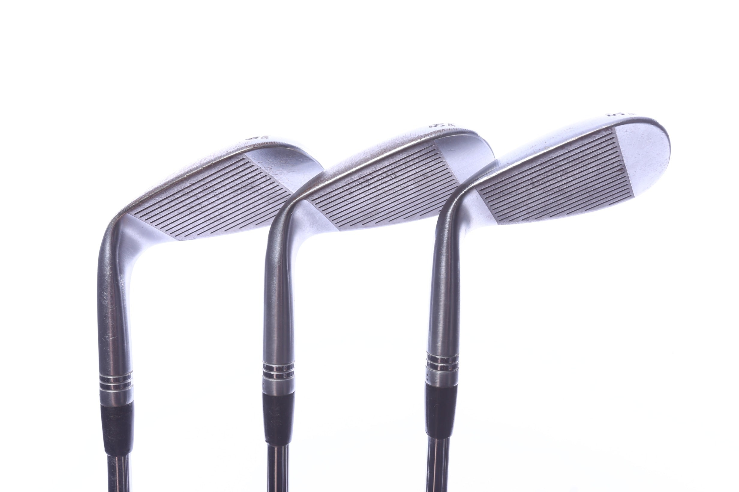 Used TaylorMade Milled Grind 2 Chrome Wedge Set - Right-Handed - 52*, 56*, 60* - Stiff Flex