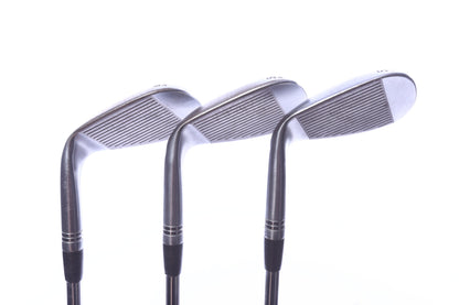 Used TaylorMade Milled Grind 2 Chrome Wedge Set - Right-Handed - 52*, 56*, 60* - Stiff Flex