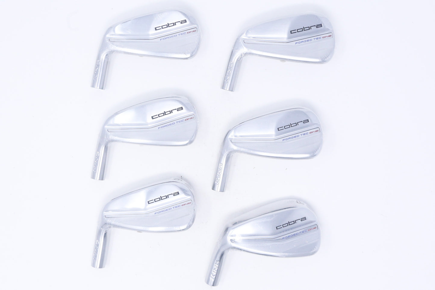 Used Cobra King Forged TEC One Length 2022 Iron Set - HEAD ONLY - Left-Handed - 5-PW-Next Round