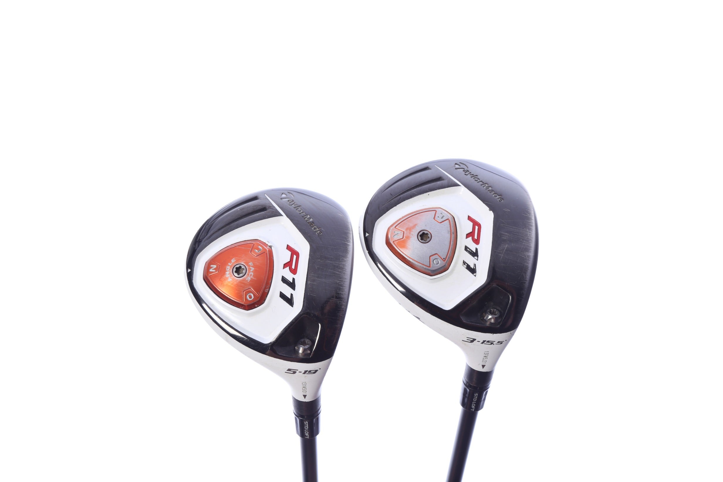 Used TaylorMade R11 Wood Set - Right-Handed - 3W, 5W - Stiff Flex