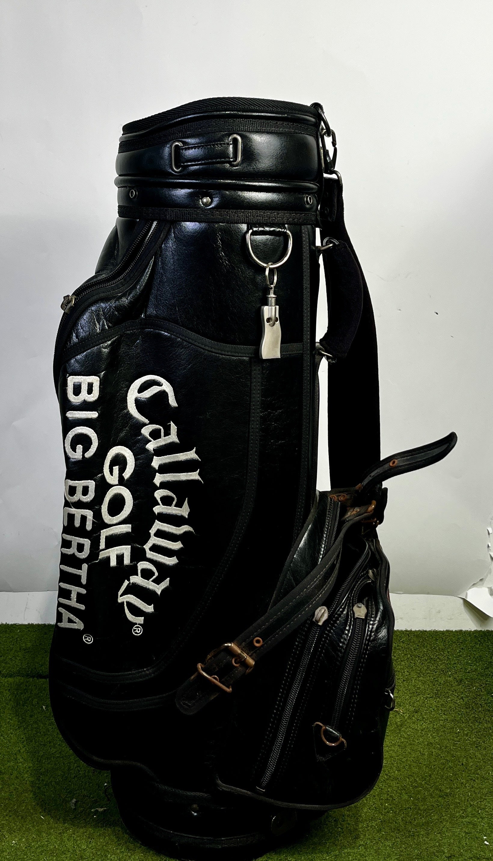 Big Bertha Callaway Staff Bag - 5 Dividers 5 Pockets- Black and White-Next Round