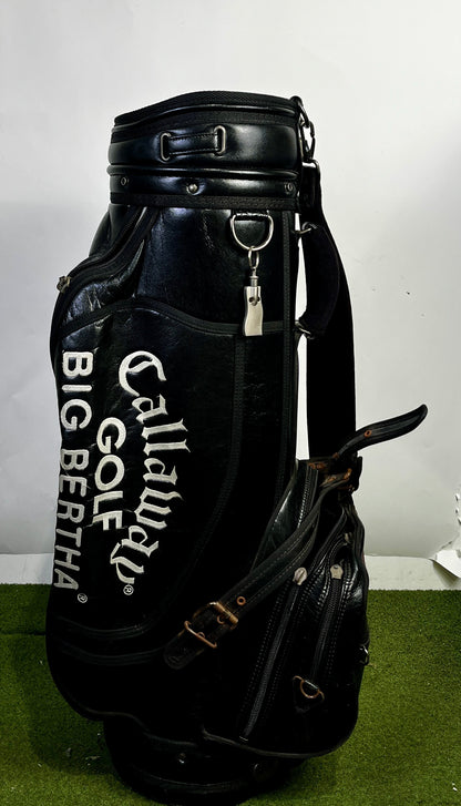 Big Bertha Callaway Staff Bag - 5 Dividers 5 Pockets- Black and White-Next Round