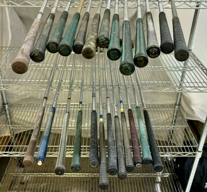 Wholesale Lot of 25 Golf Clubs - Assorted Persimmon Fairway Woods and Drivers-Next Round