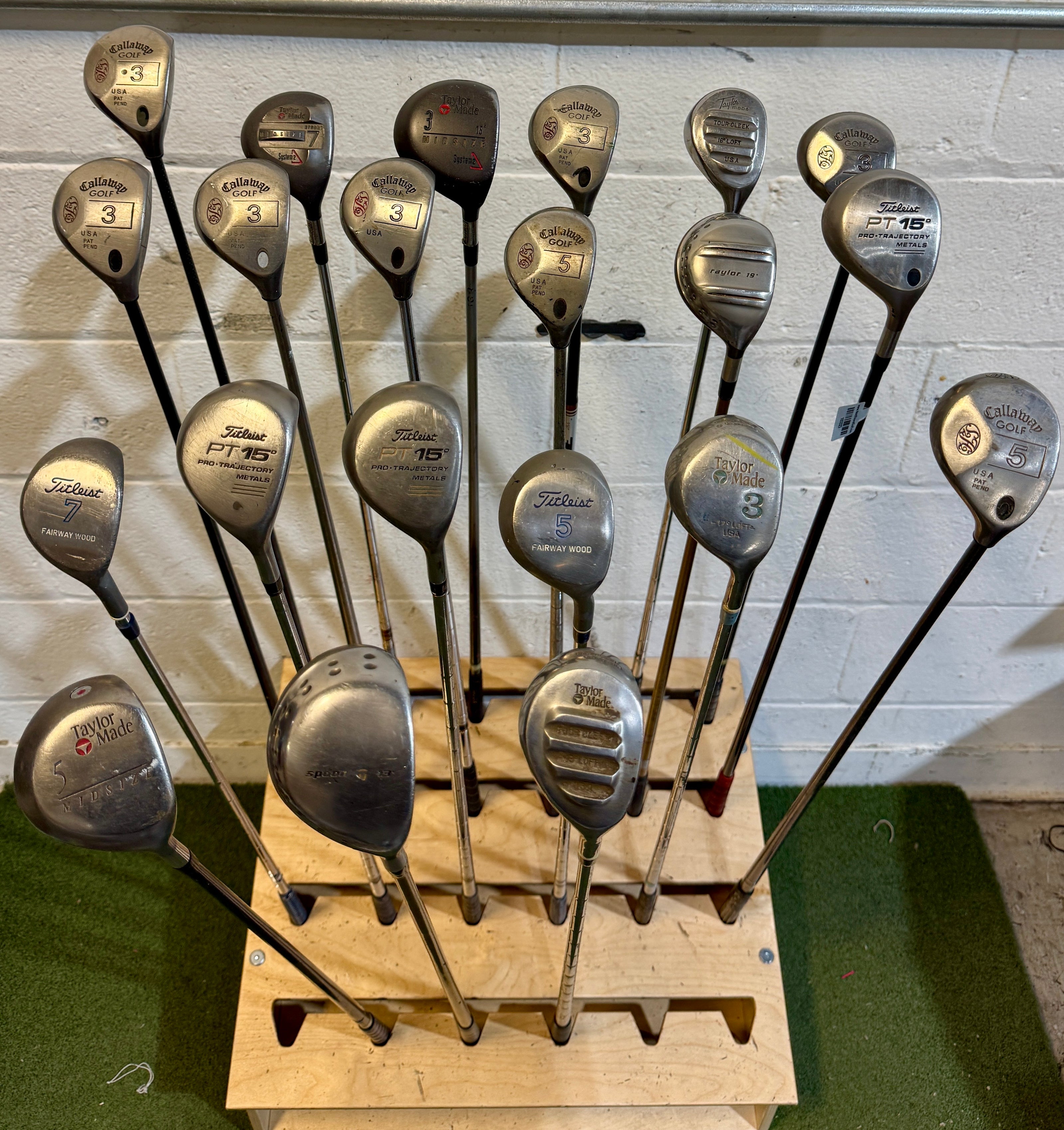 Wholesale Lot of 45 Golf Clubs - Assorted Fairway Woods-Next Round