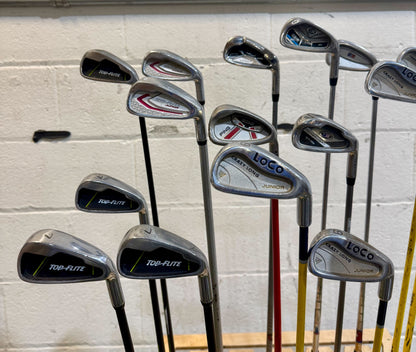 Wholesale Lot of 30 Golf Clubs - Assorted Kids Clubs - Youth Flexes
