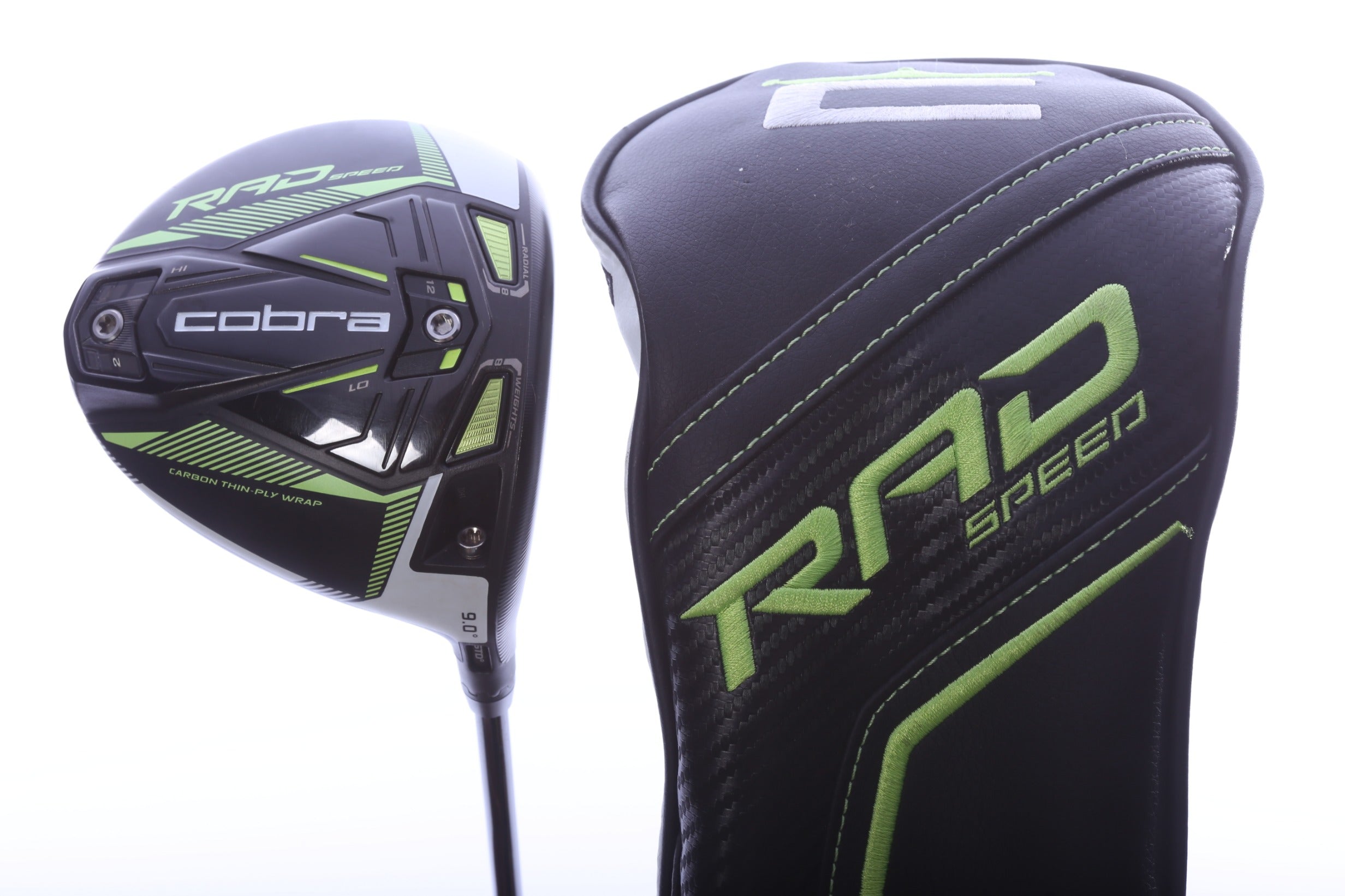 Used Cobra RAD Speed Driver - 9 Degrees - Extra Stiff Flex Project X HZRDUS Smoke RDX - Right-Handed
