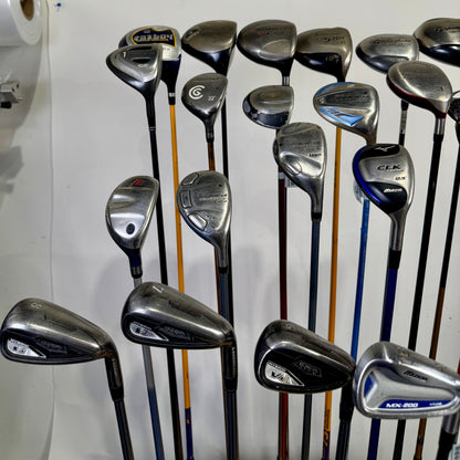 Wholesale Lot of 24 Golf Clubs - Drivers, Woods, Hybrids and Single Irons-Next Round