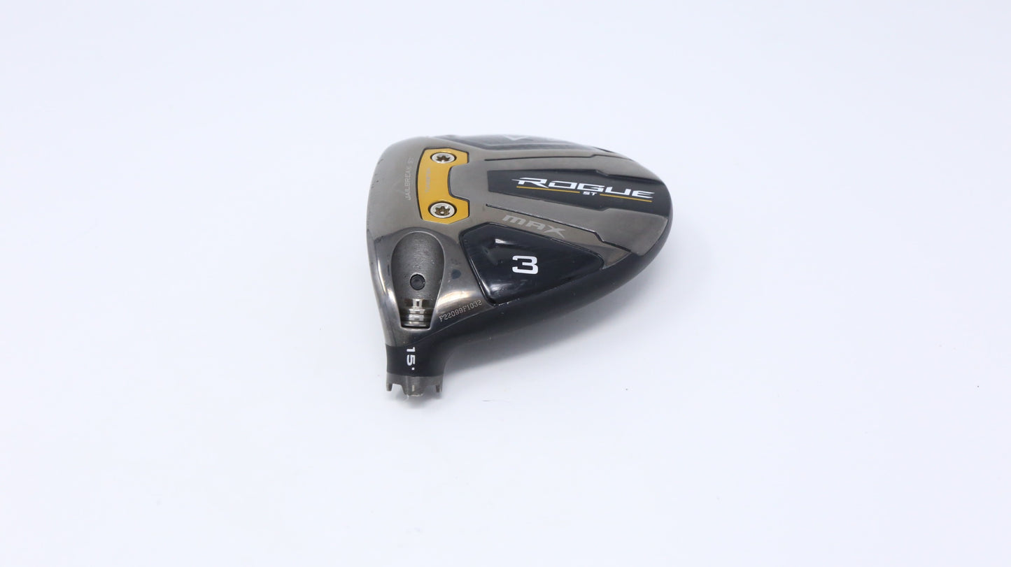 Used Callaway Rogue ST MAX Fairway Wood - HEAD ONLY - Left-Handed - 15 Degrees-Next Round