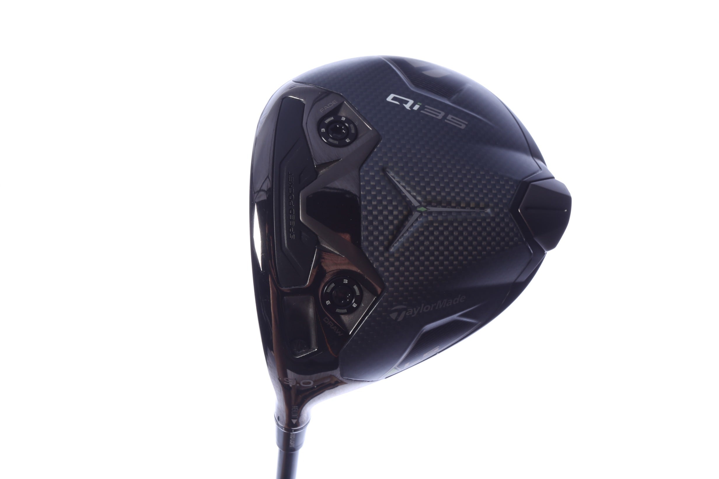 Used TaylorMade Qi35 LS Driver - 9 Degrees - Stiff Flex Project X HZRDUS SMOKE Red RDX - Left-Handed