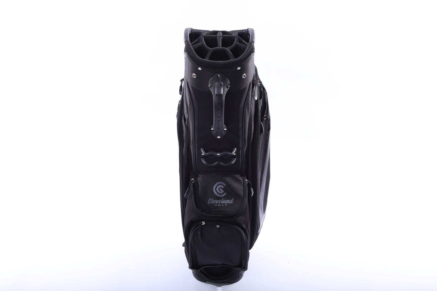 Used Cleveland CG Black Black Cart Bag - 14-Way - 9 Pockets - Rain Cover Included-Next Round