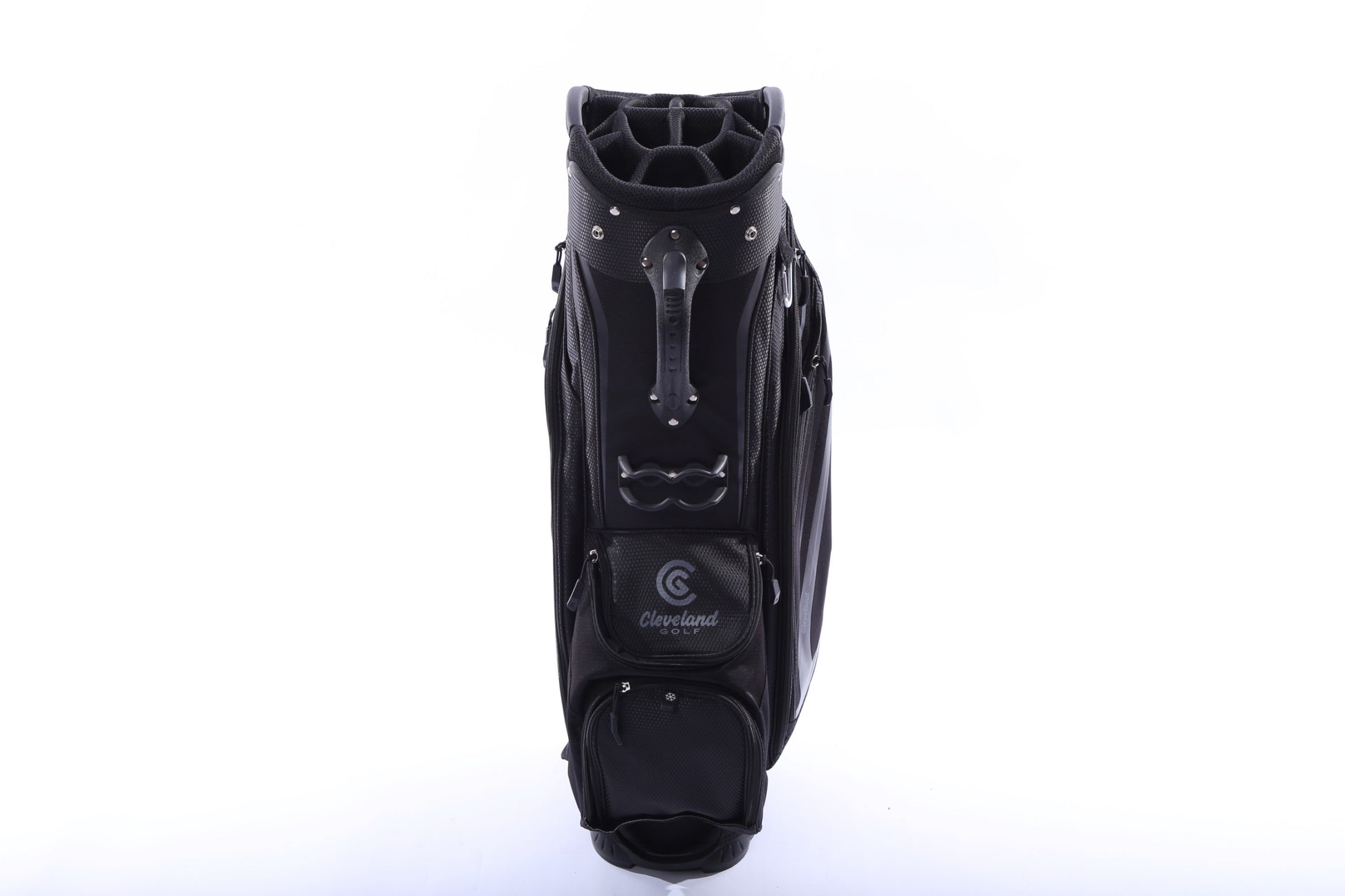 Used Cleveland CG Black Black Cart Bag - 14-Way - 9 Pockets - Rain Cover Included-Next Round