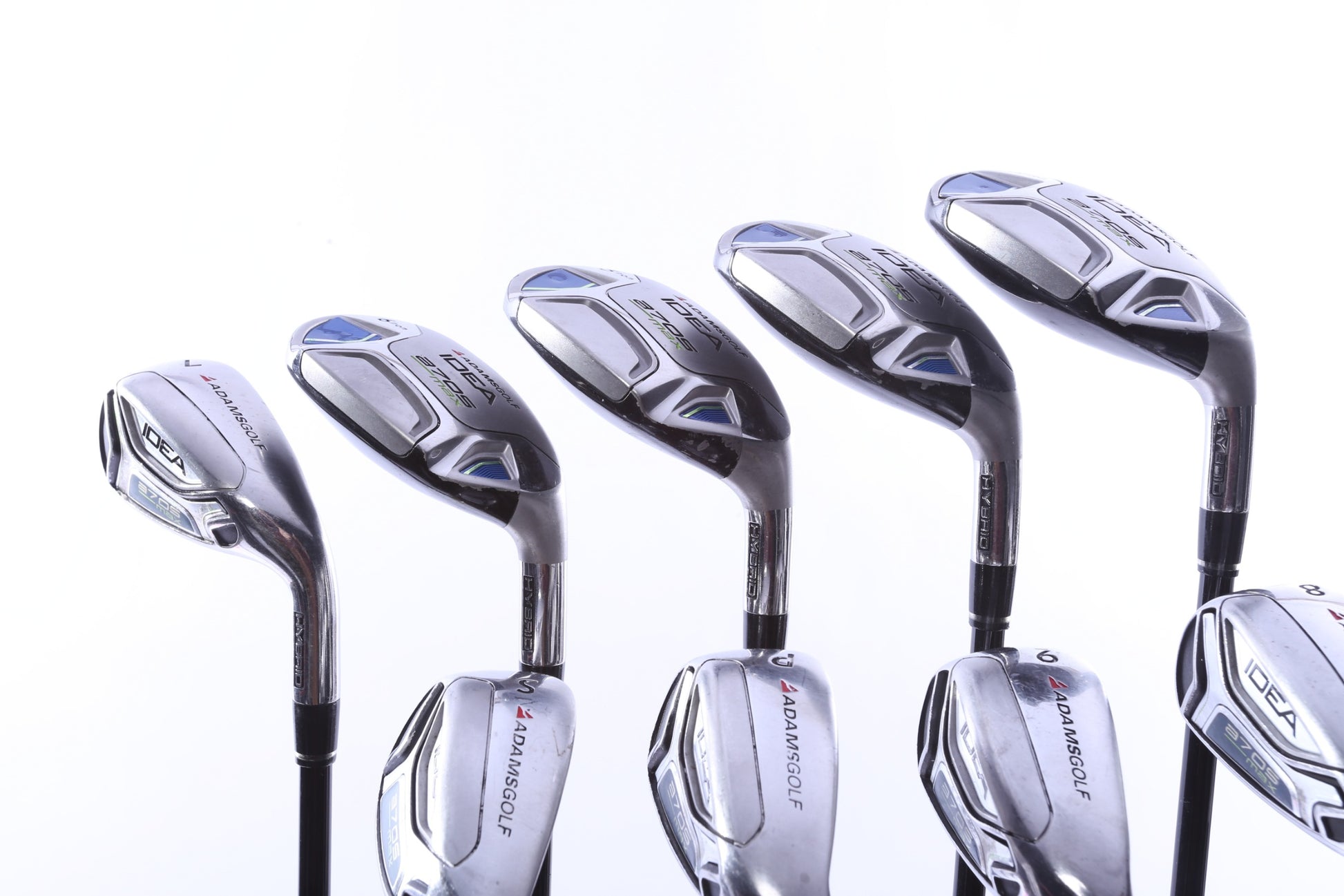 Used Adams Idea a7OS Keri Max Complete Set - Right-Handed - 3-PW, SW - Regular Flex-Next Round