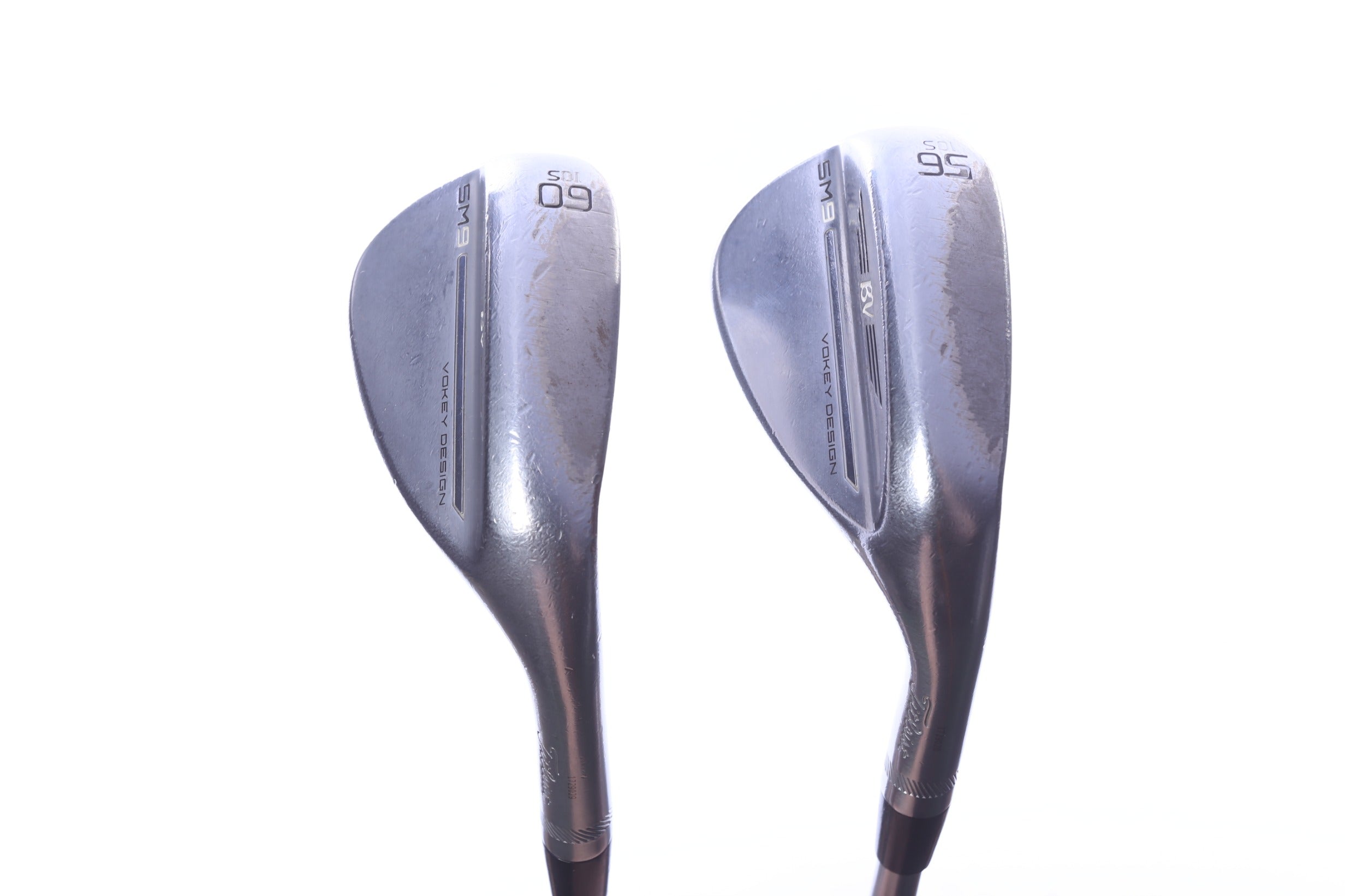 Used Titleist Vokey SM9 Tour Chrome Wedge Set - Right-Handed - 56*, 60* - Regular Flex