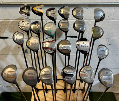 Wholesale Lot of 30 Golf Clubs - Assorted Fairway Woods