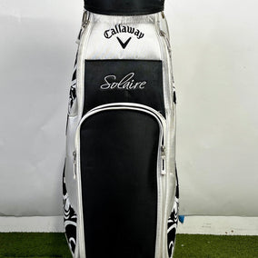 Callaway Solaire Staff Bag - 9 Dividers 5 Pockets- Black and White-Next Round