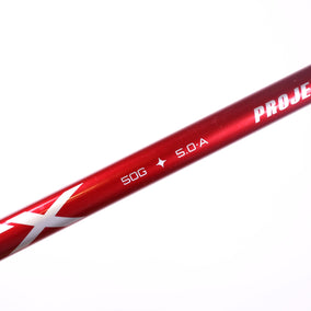 Used Project X Vrtx Red 50 Seniors Graphite Driver Shaft - 43.5 in - No Adapter-Next Round