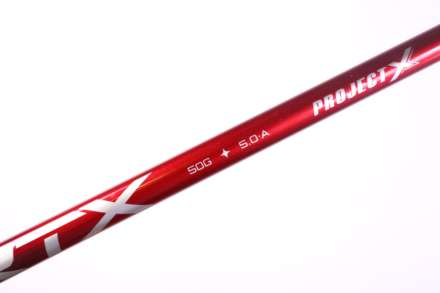 Used Project X Vrtx Red 50 Seniors Graphite Driver Shaft - 43.5 in - No Adapter-Next Round