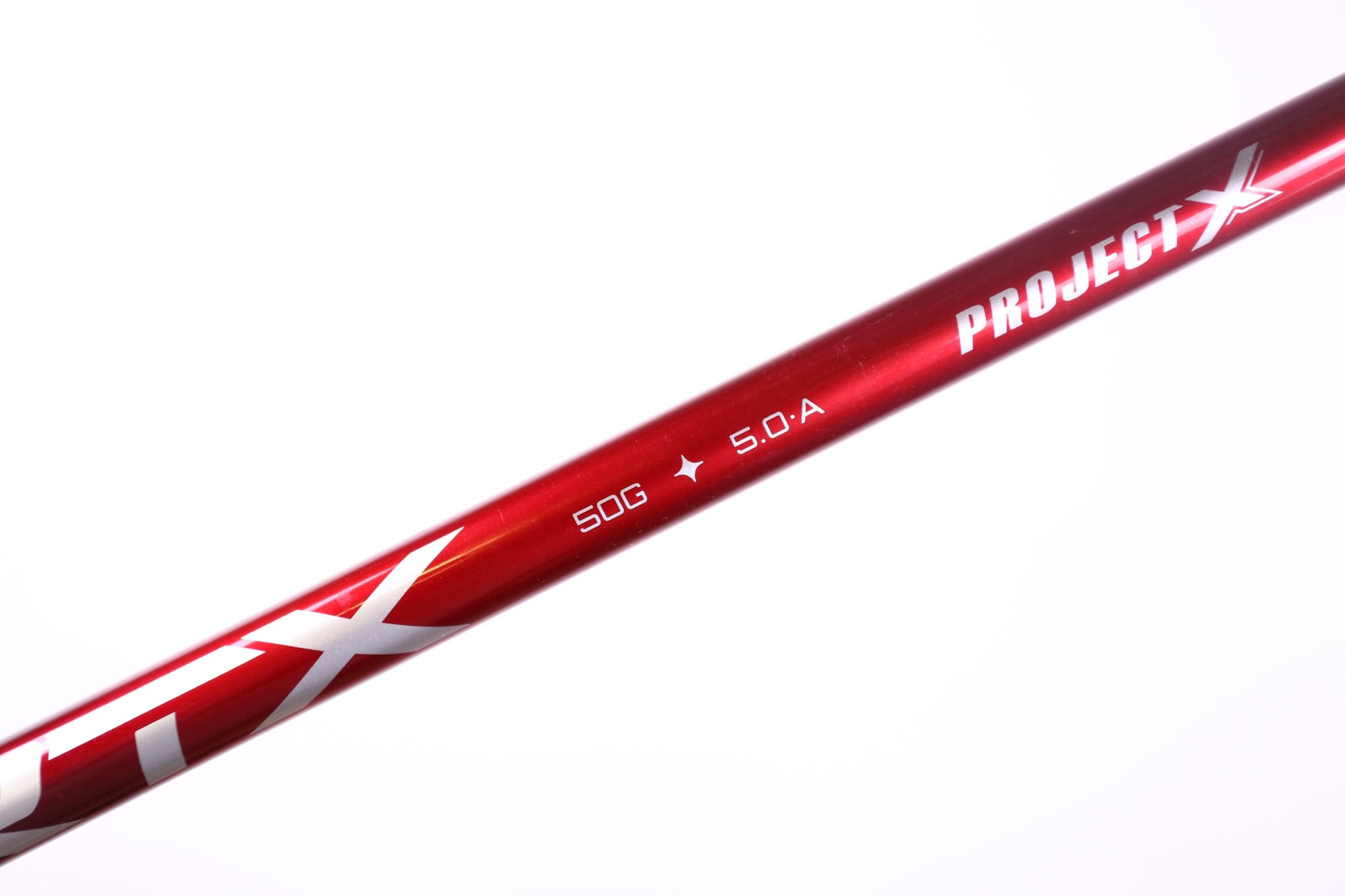 Used Project X Vrtx Red 50 Seniors Graphite Driver Shaft - 43.5 in - No Adapter-Next Round
