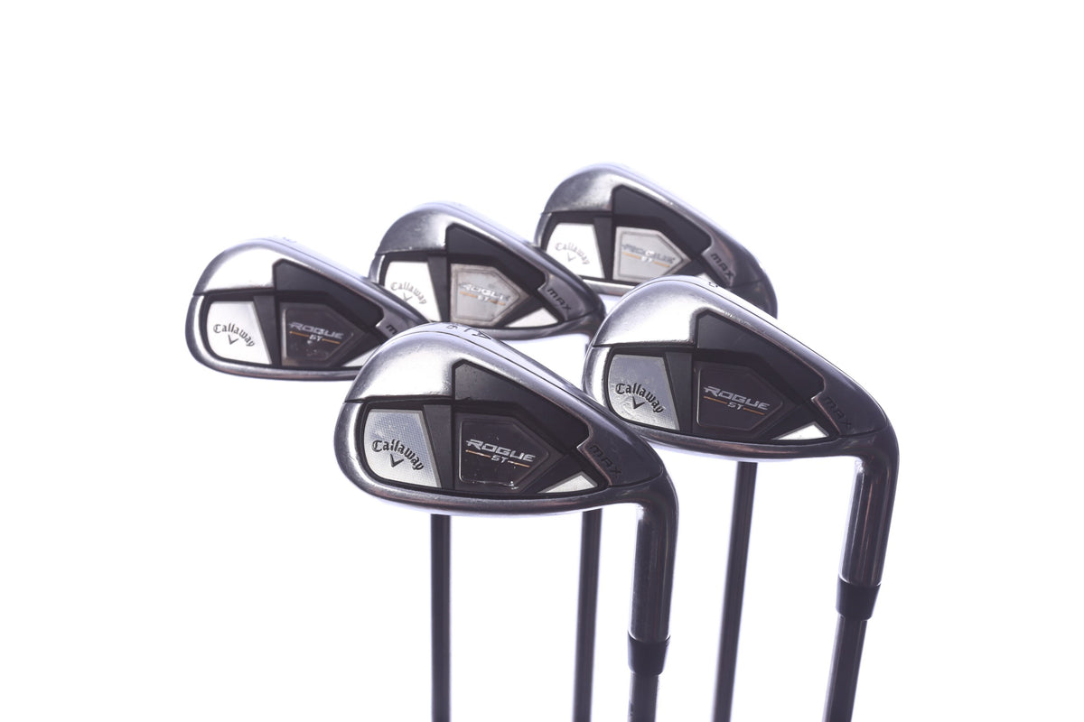 Used Callaway Rogue ST MAX Iron Set - Right-Handed - 7-PW, AW - Seniors Flex