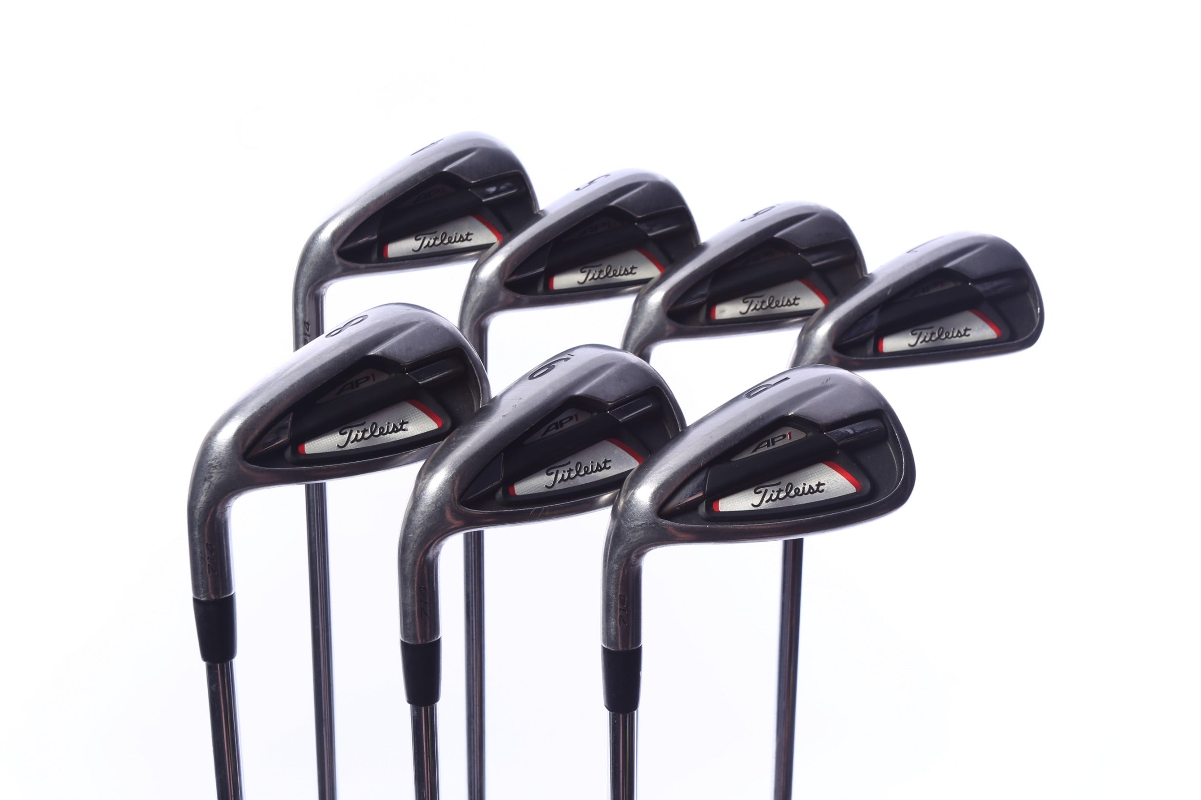 Used Titleist 714 AP1 Iron Set - Left-Handed - 4-PW - Stiff Flex