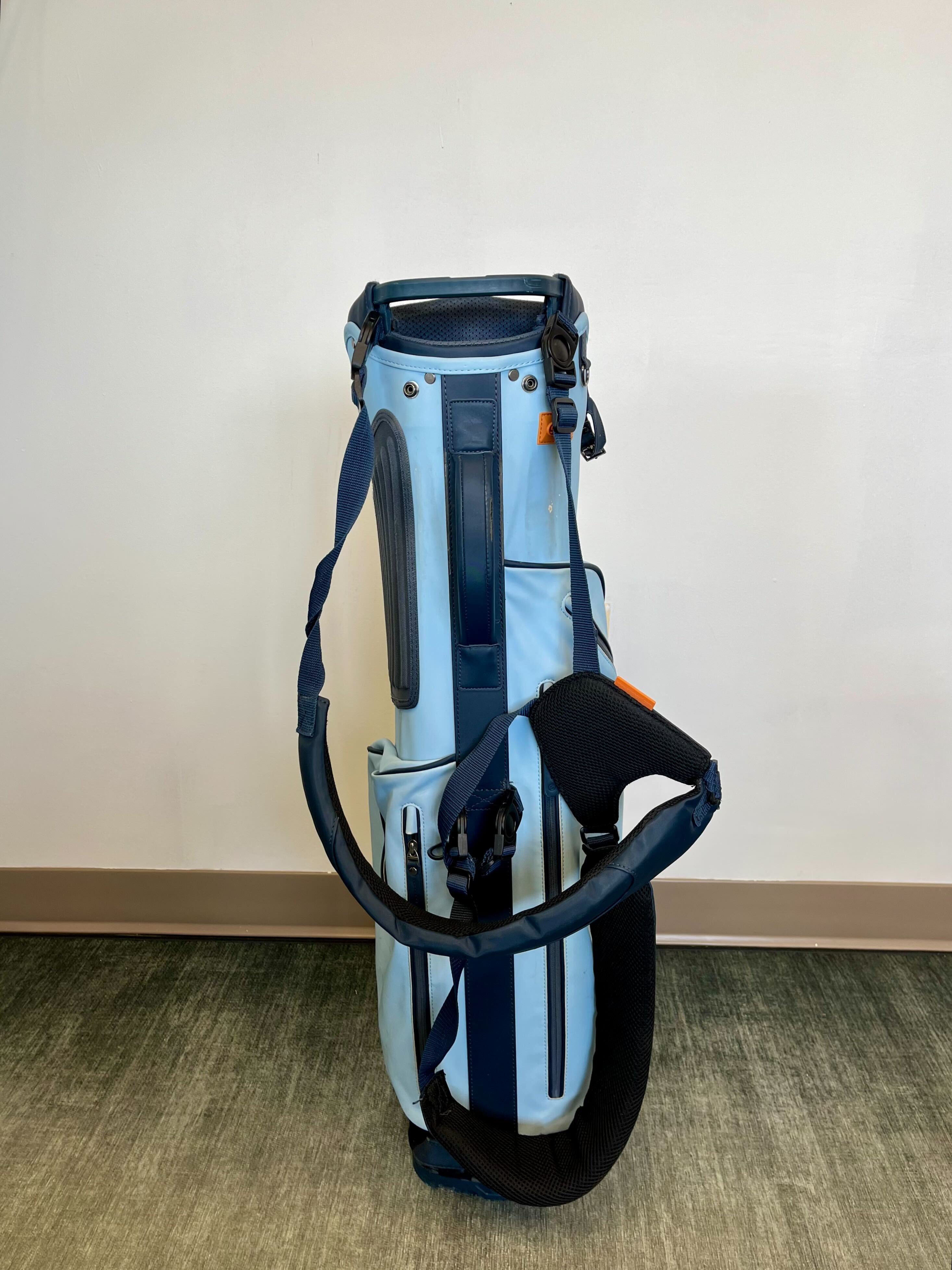 Stitch Sunday Golf Bag Blue 4 Dividers/3 pockets with Strap-Next Round