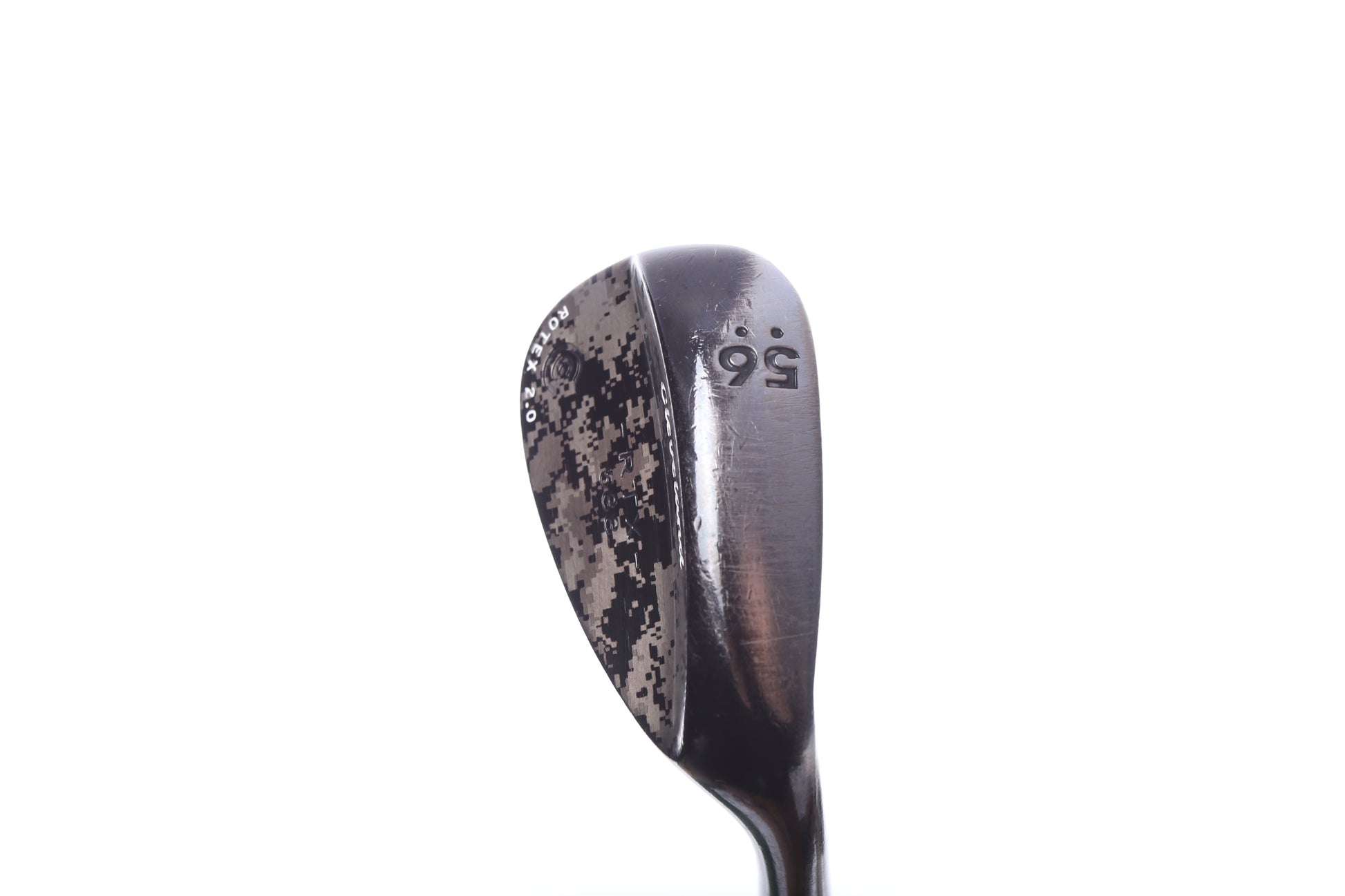 Used Cleveland 588 RTX 2.0 CB Black Camo Blue/Yellow Sand Wedge - Right-Handed - 56 Degrees - Stiff Flex-Next Round