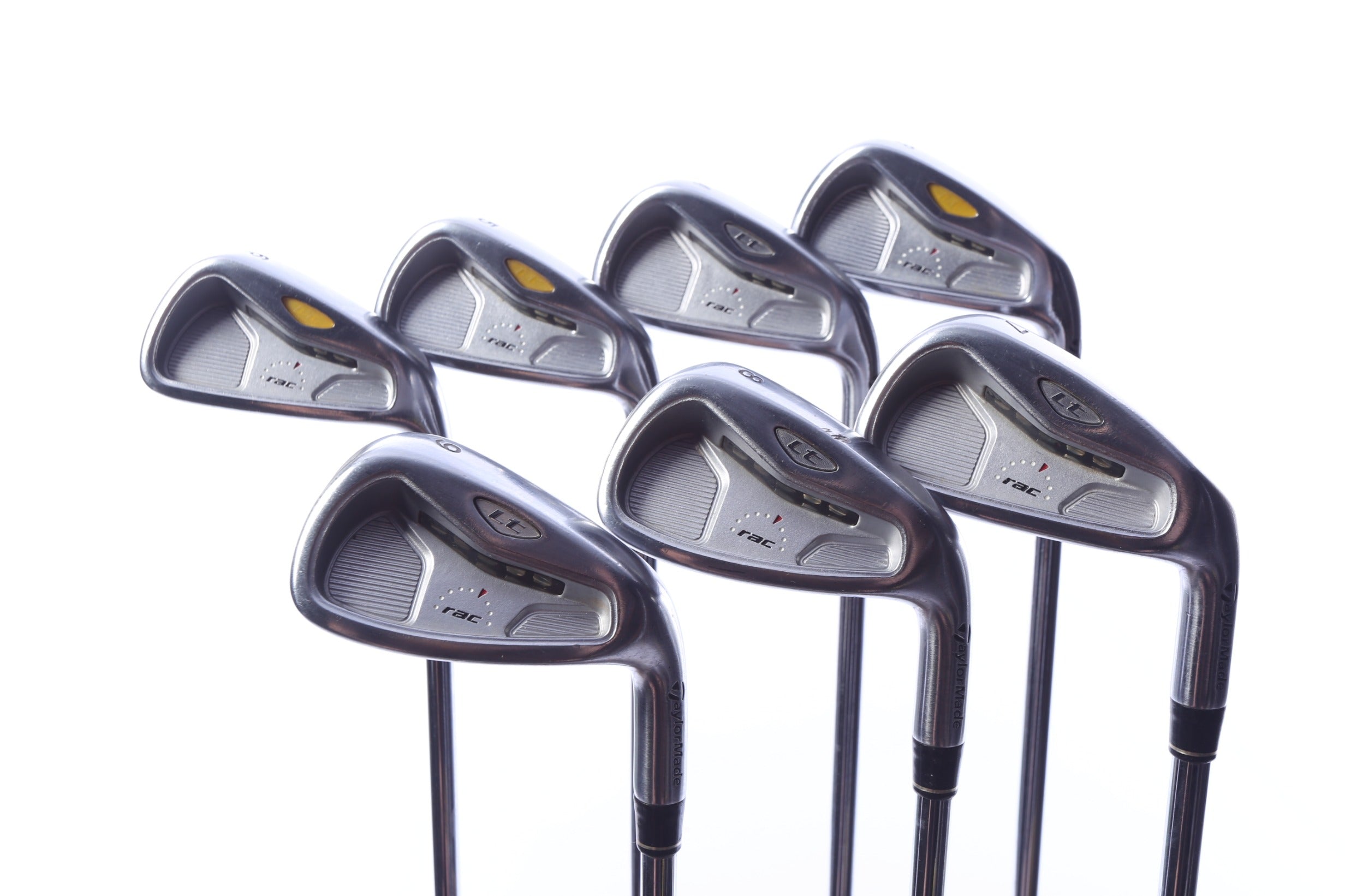 Used TaylorMade rac LT 2005 Iron Set - Right-Handed - 3-9 - Stiff Flex
