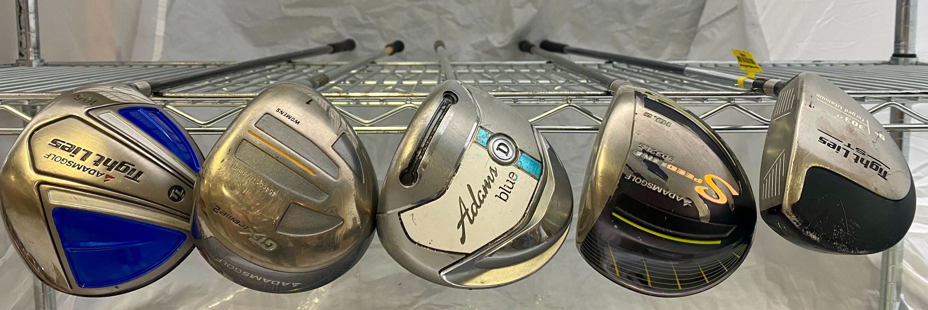 Wholesale Lot of 15 Golf Clubs - Adams Assorted Drivers-Next Round