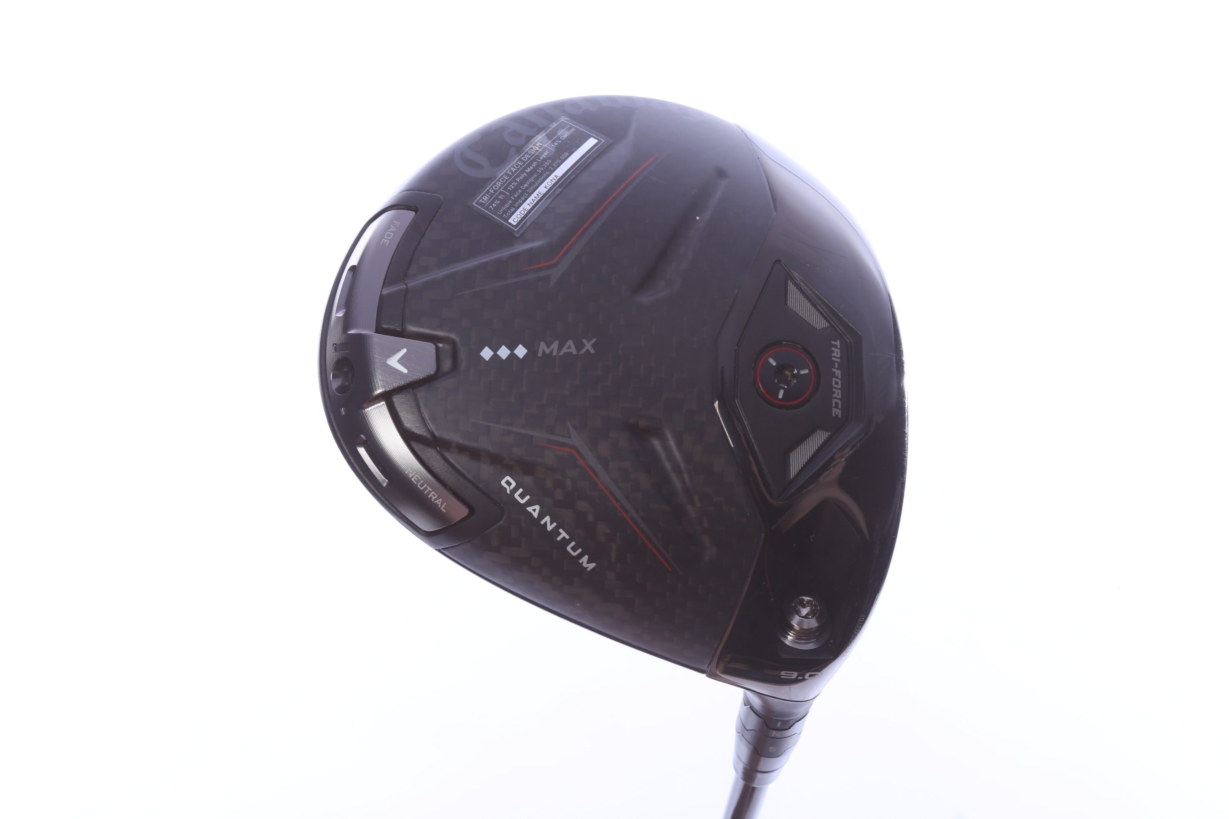Used Callaway Quantum Triple Diamond Max Driver - 9 Degrees - Stiff Flex UST Mamiya Competition 65 Series - Right-Handed-Next Round
