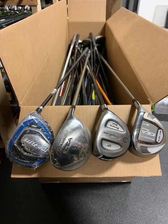 Wholesale Lot of 40 Assorted Fairway Woods. Adams, Orlimar, Callaway etc.-Next Round