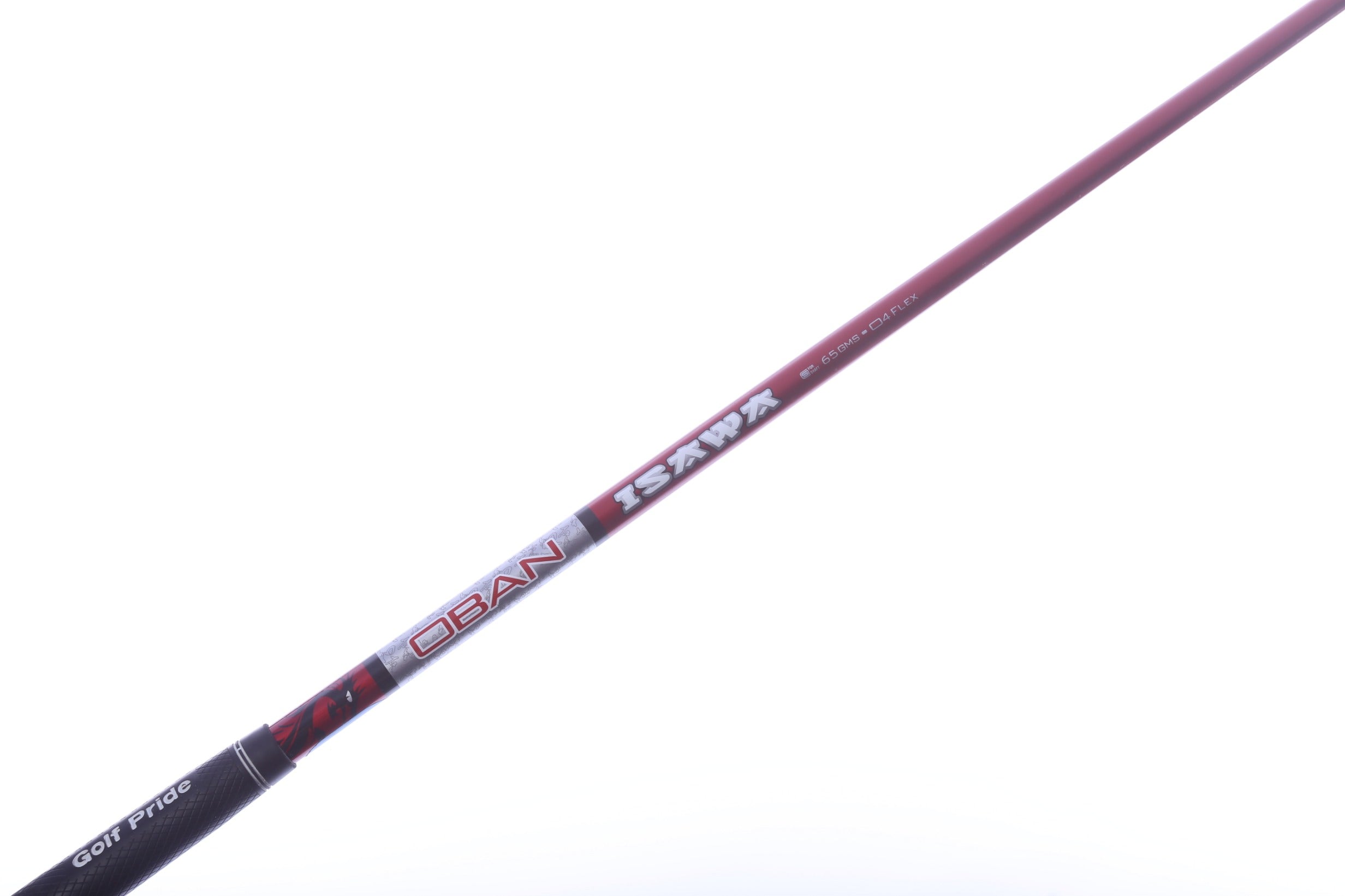 Used Oban Isawa Red Driver Shaft Stiff Flex Graphite - 43.5 in - TaylorMade M Adapter
