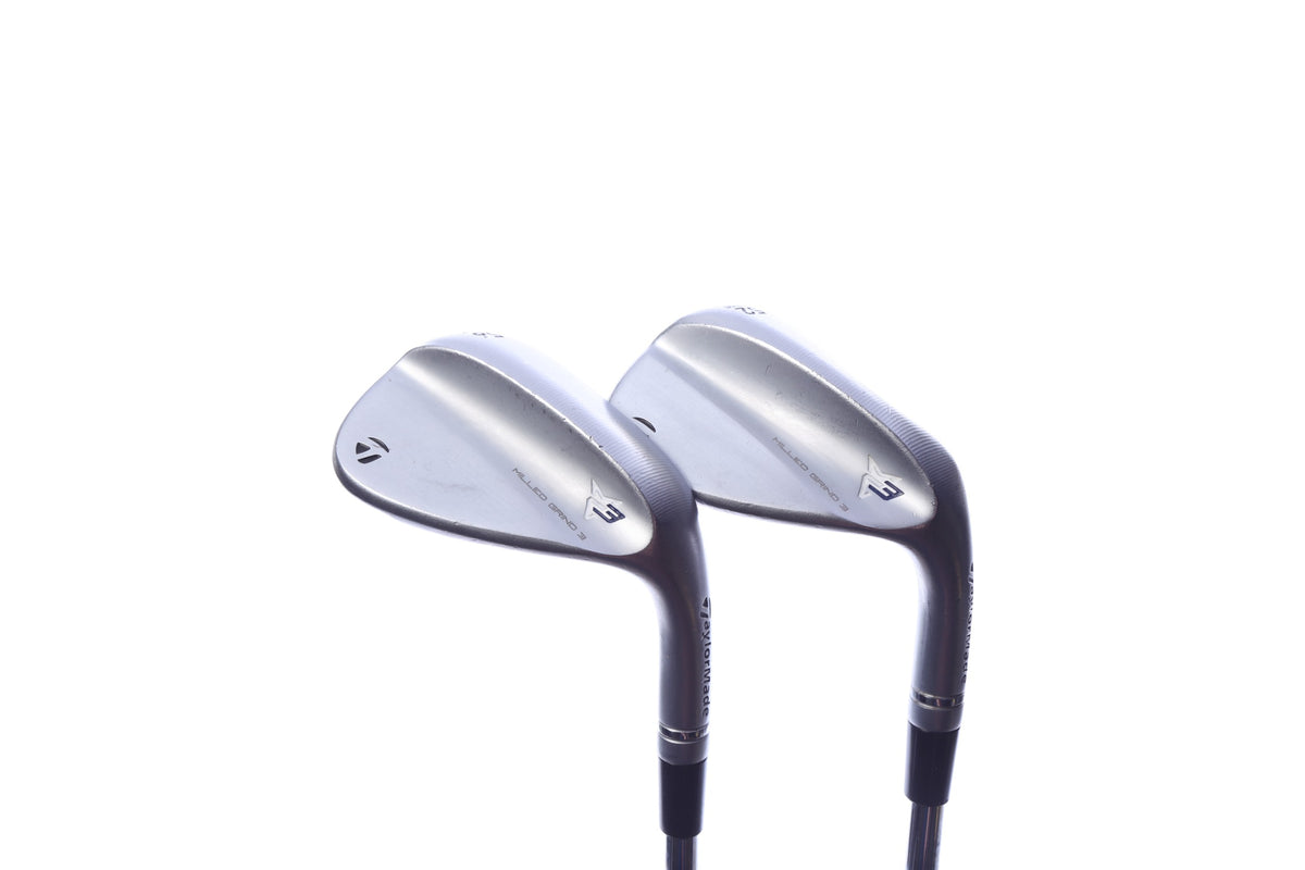 Used TaylorMade Milled Grind 3 Chrome Wedge Set - Right-Handed - 52*, 56* - Wedge Flex