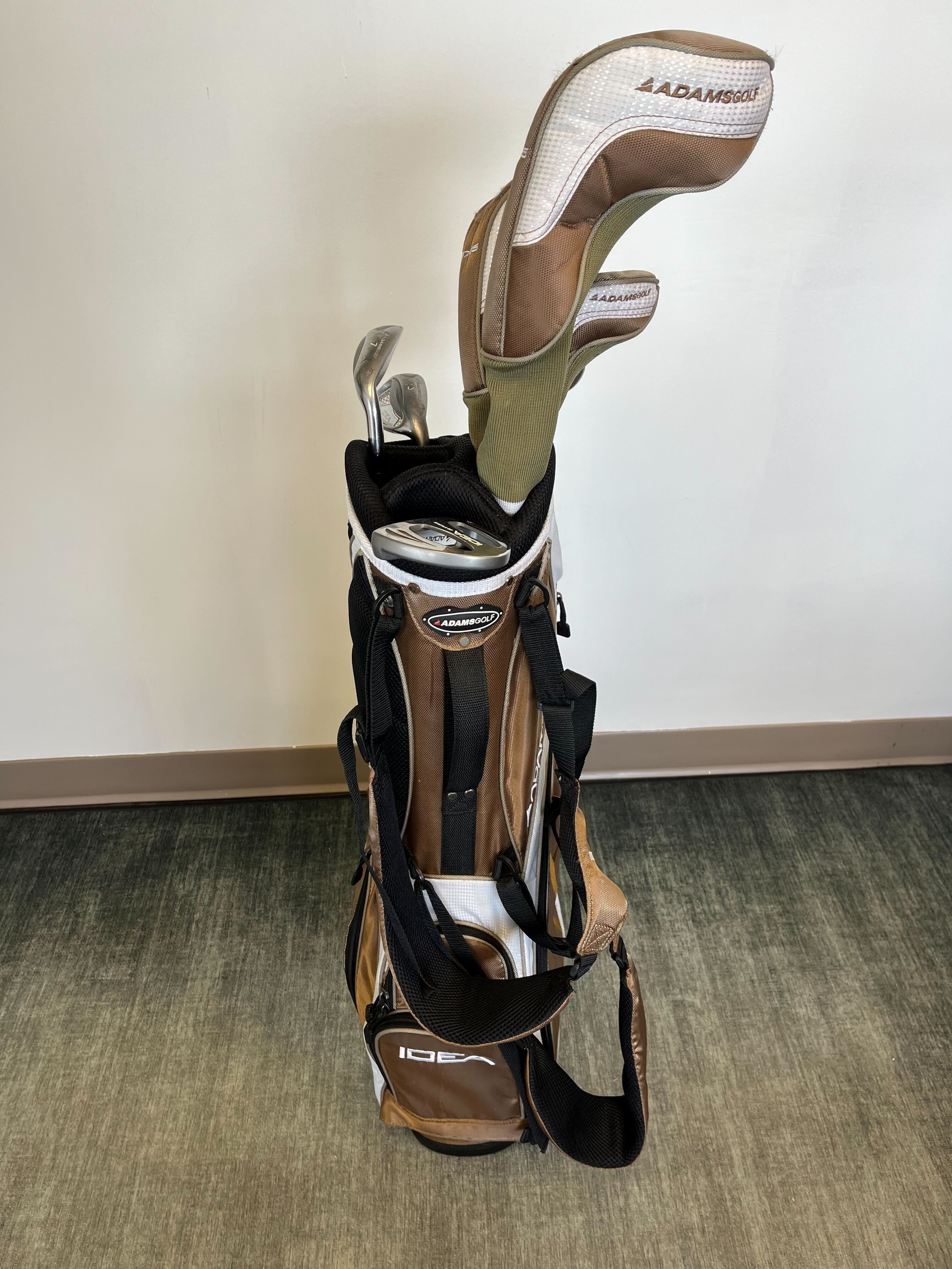 Used Adams Idea a7OS Complete Set - Right-Handed - 1W. 5W, 5H, 7i, 9i. SW - Ladies Flex-Next Round