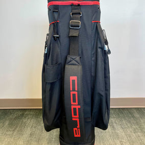 Cobra Cart Bag Red/Black 13 Dividers/7 Pockets with Strap and Rain Cover-Next Round