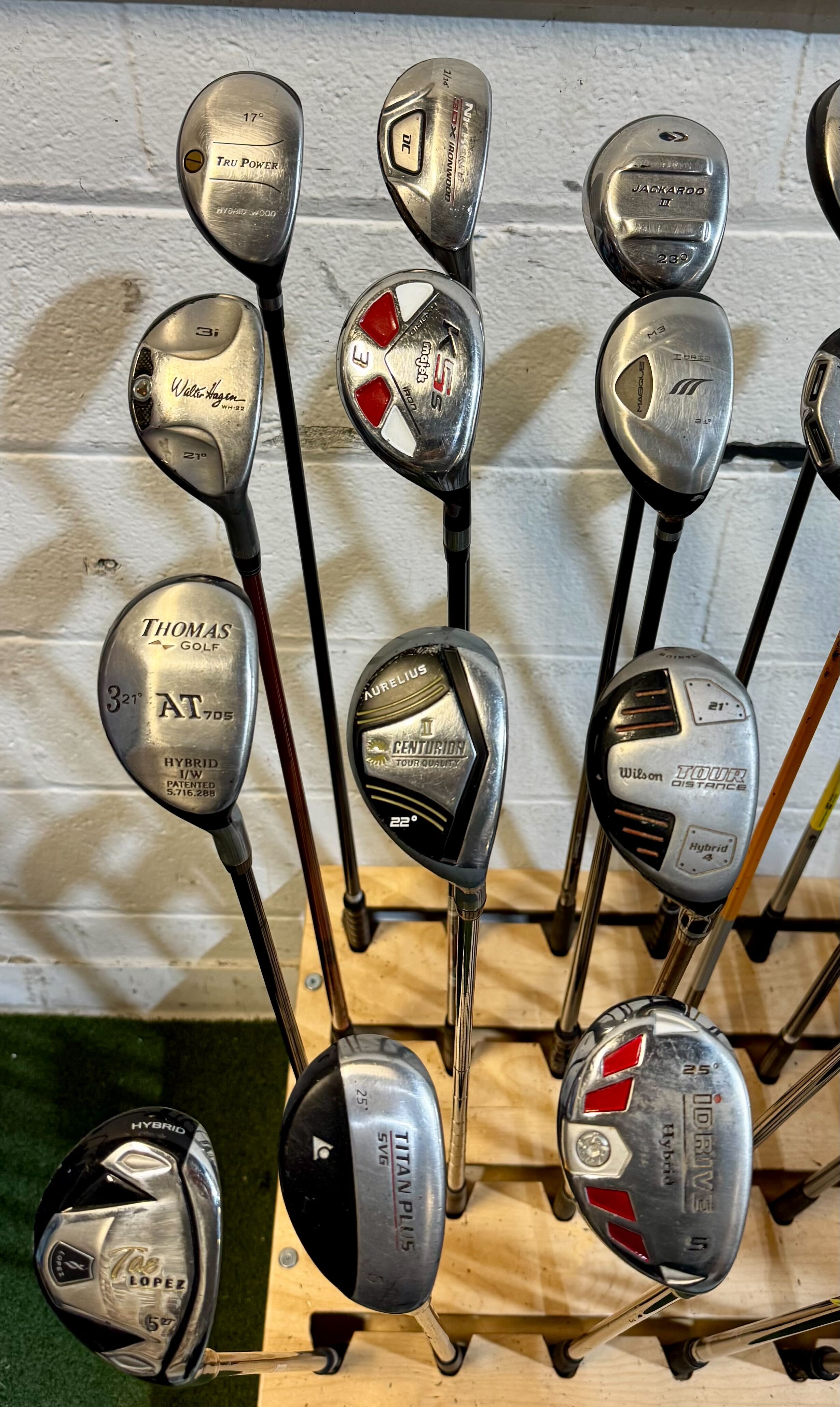 Wholesale Lot of 40 Golf Clubs - Assorted Hybrids-Next Round