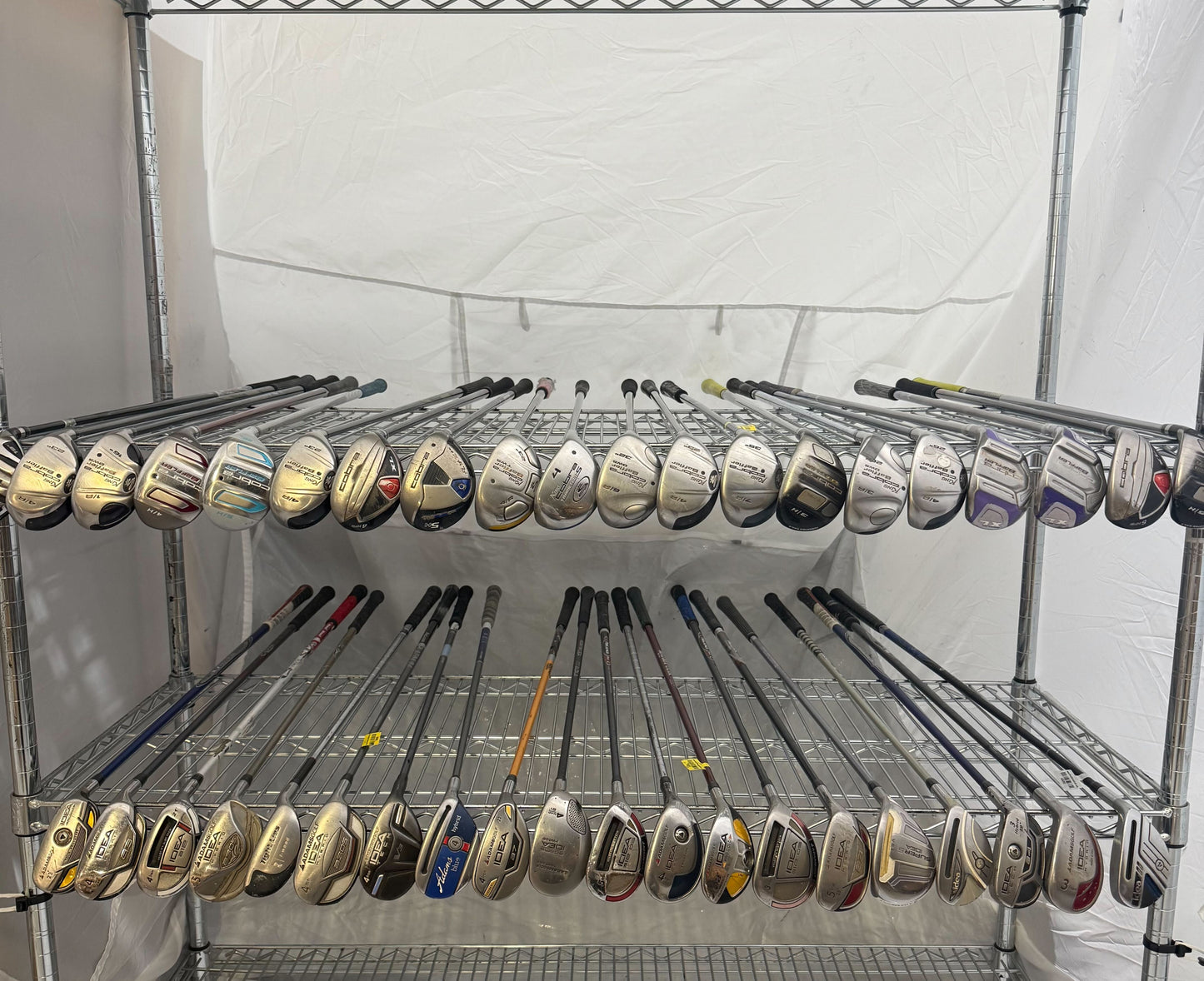 Wholesale Lot of 40 Golf Clubs - Cobra & Adams Hybrids-Next Round