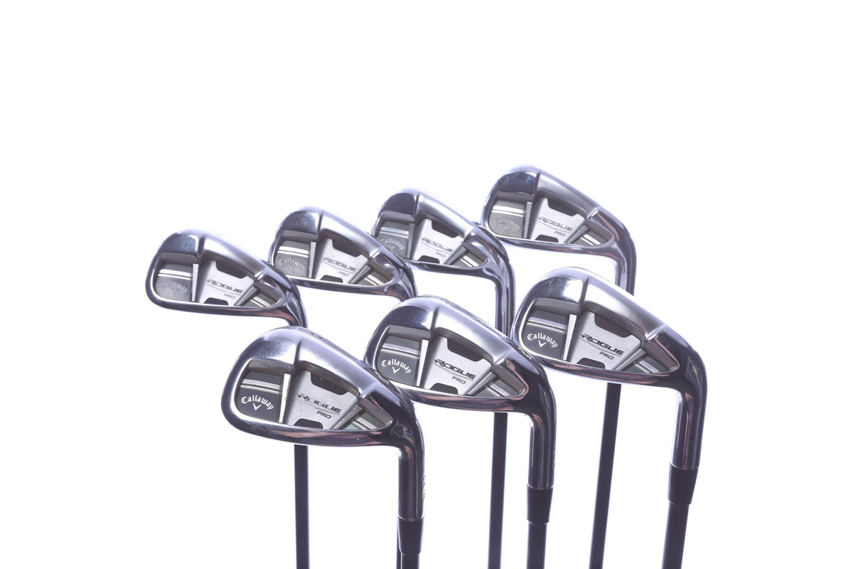 Used Callaway Rogue Pro Iron Set - Right-Handed - 4-PW - Stiff Flex