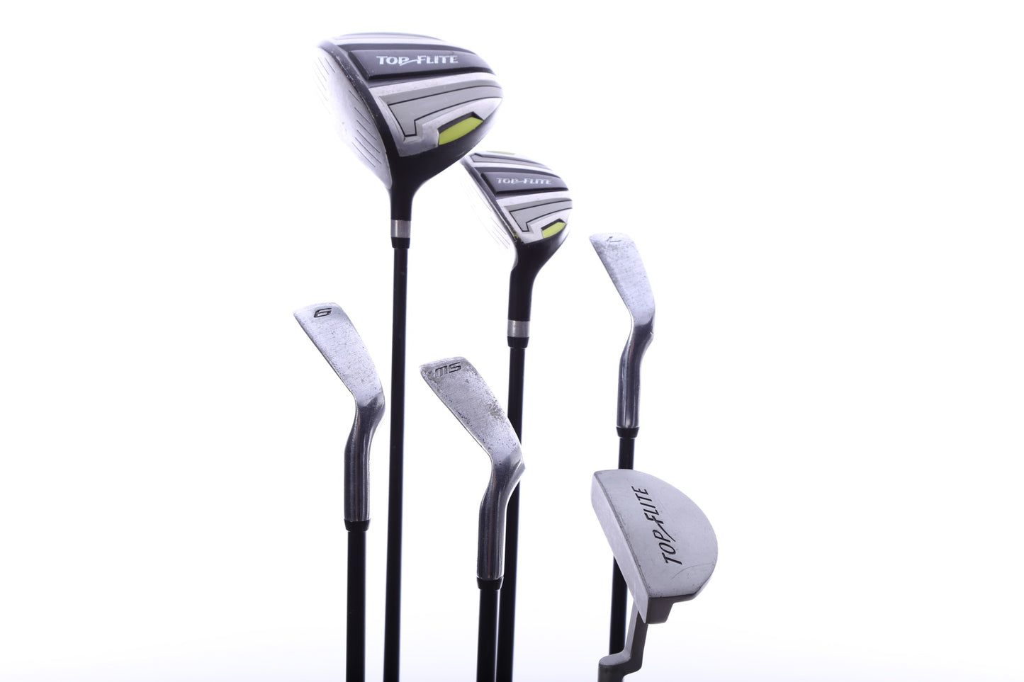 Used Top Flite Junior Kids Set - Left-Handed - 1W, HY, 7i, 9i, SW, Putter - Youth Flex-Next Round